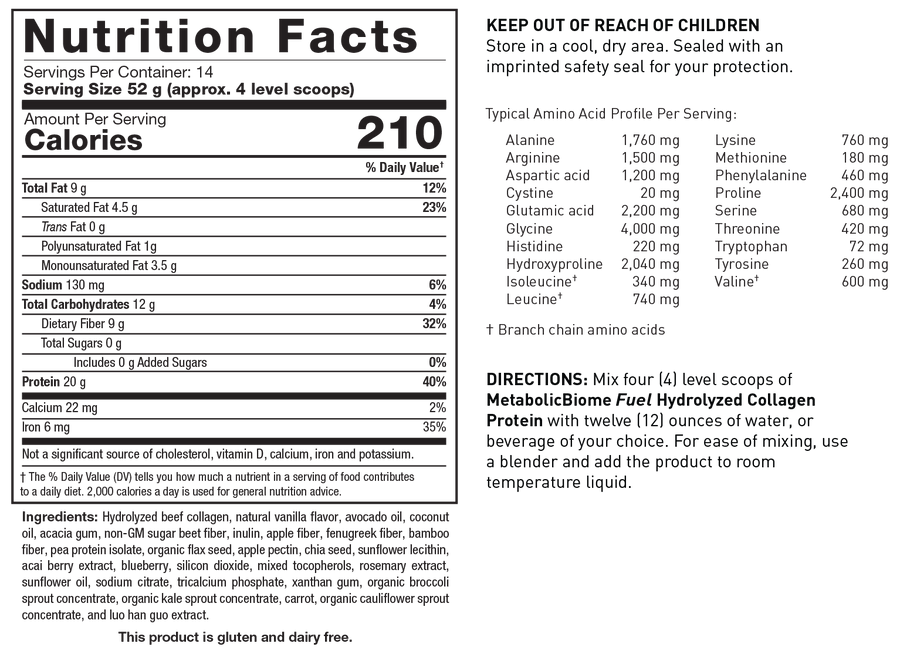 MetabolicBiome™ Fuel - Chocolate