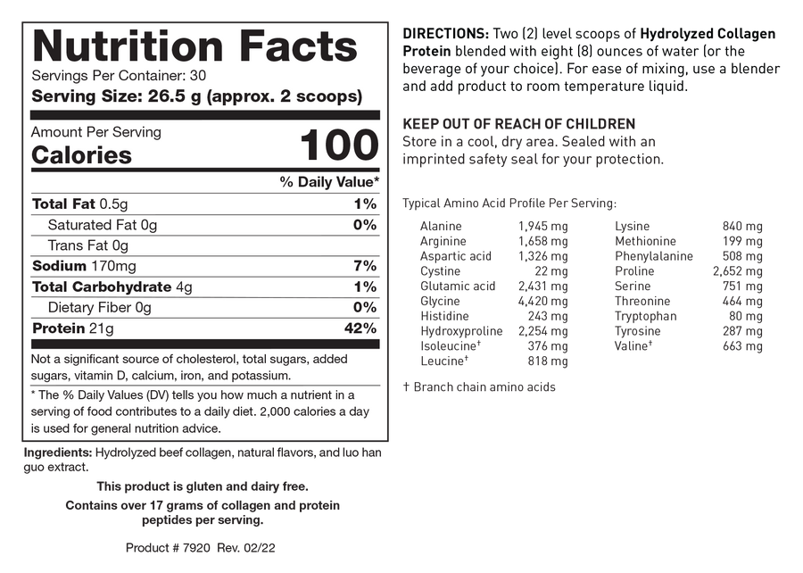 Hydrolyzed Collagen Protein Chocolate Creme