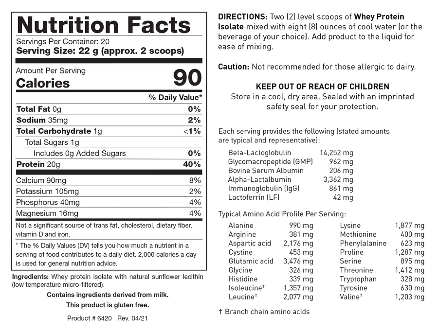 Whey Protein Isolate