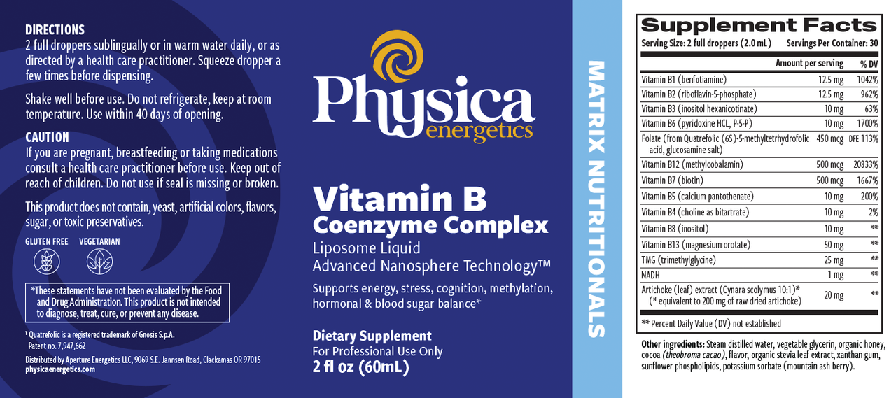 Vitamin B Complex Coenzyme Liposome